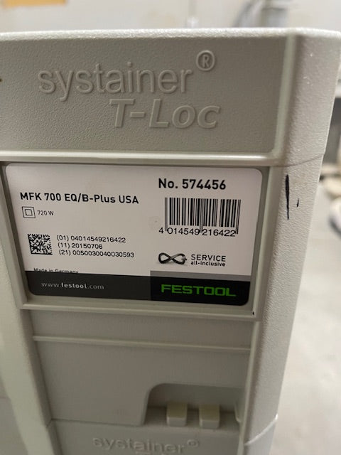 Festool Conturo K 65 Plus Hand Held Edgebander and MFK 700 EQ/B Plus Module Edge Router  - Illinois