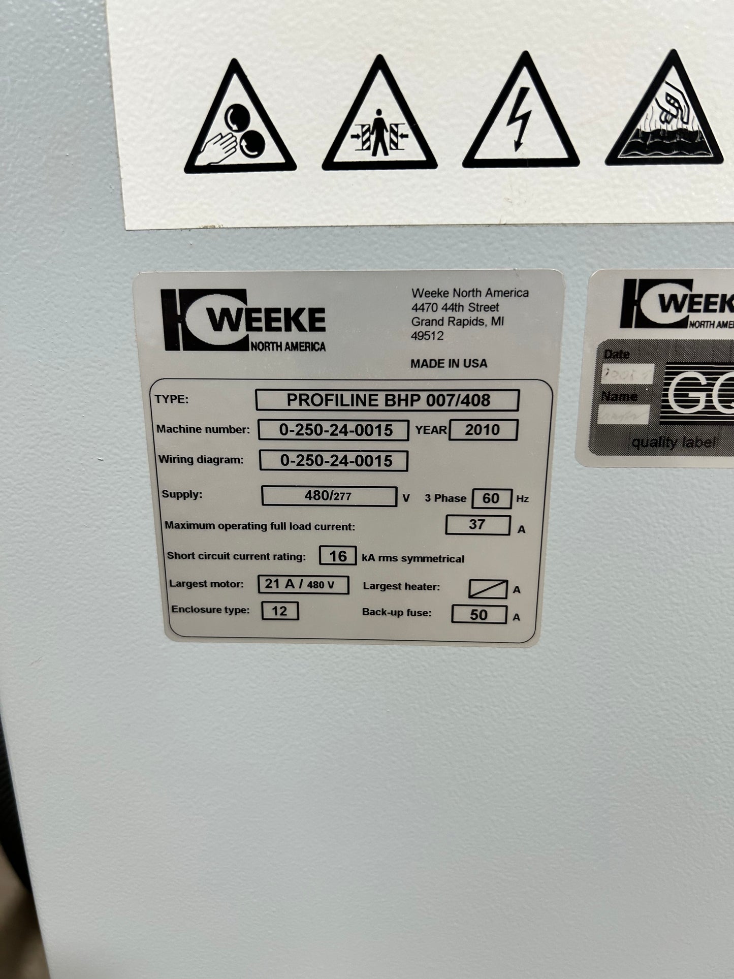 2010 Homag Weeke Profiline BHP 3 Axis CNC Router - Utah