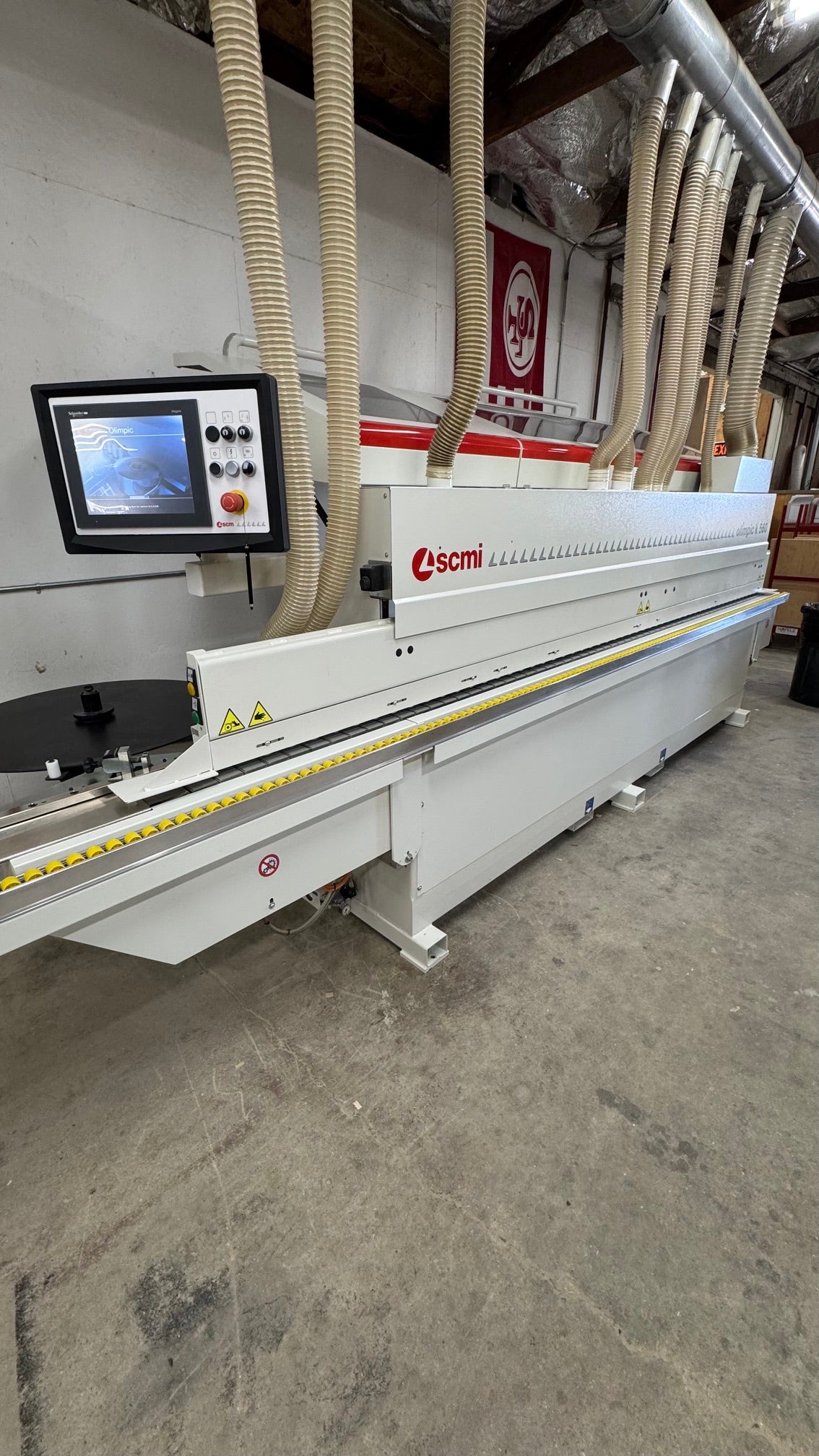 SCM Olimpic K560 T-ER2 Edgebander with Pre-Mill and Corner Rounding (2017) - California