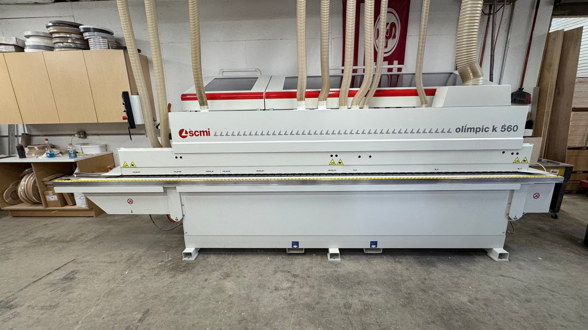 SCM Olimpic K560 T-ER2 Edgebander with Pre-Mill and Corner Rounding (2017) - California