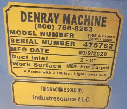 2020 Denray Model 3096 A Frame Central System - 2 Available!  - Michigan