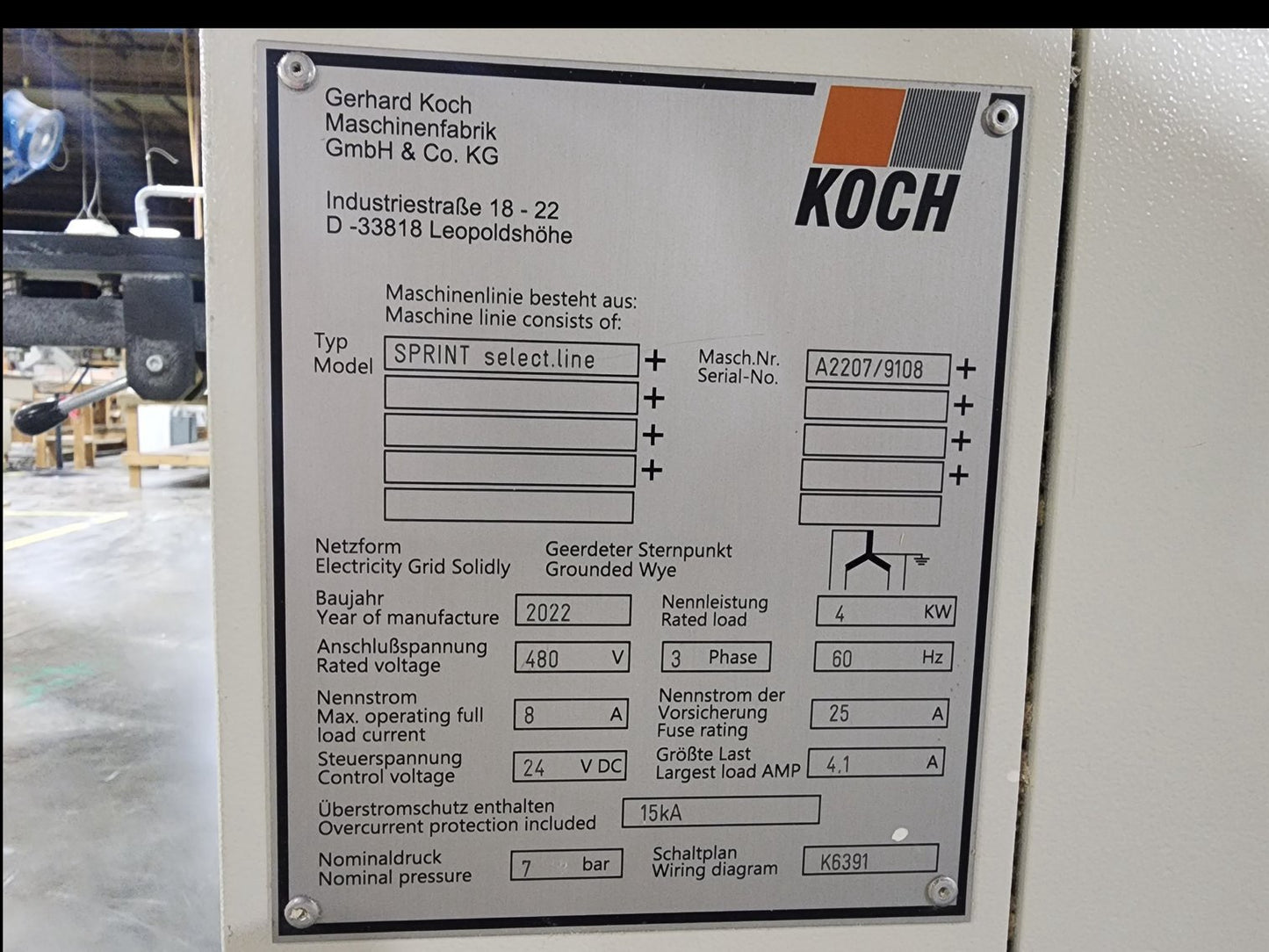2022 Koch Line Machine - Michigan