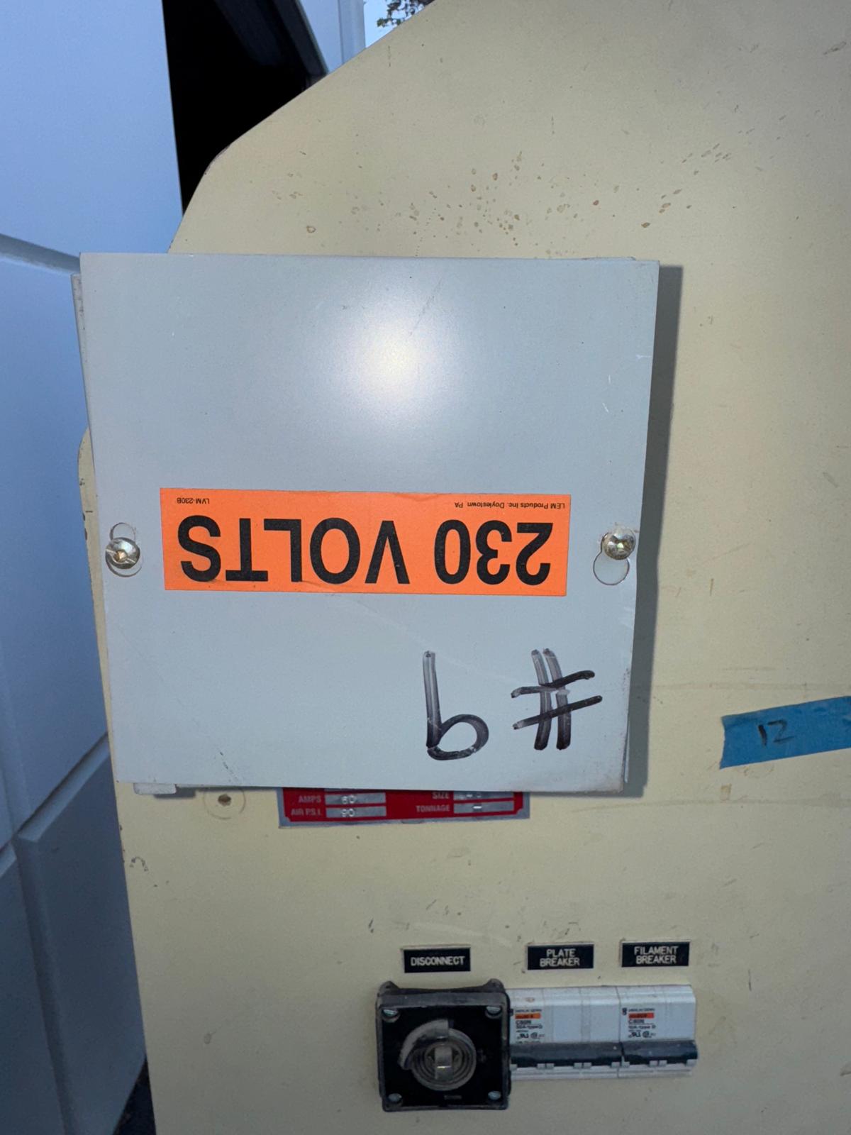 L&L Machinery Glu-All GA-48PN Radio Frequency Edge Gluing Press -