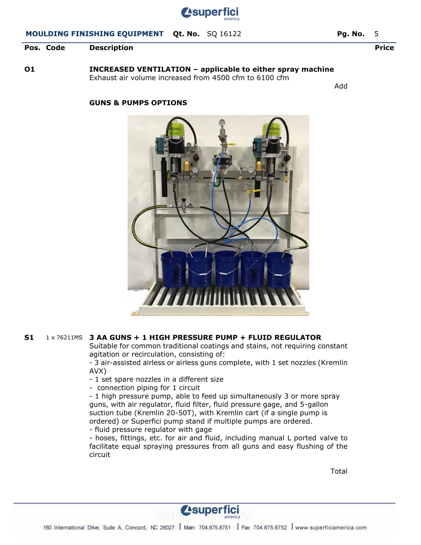 2023 Superfici Moulding Sprayer with with Sander and Conveyor - California
