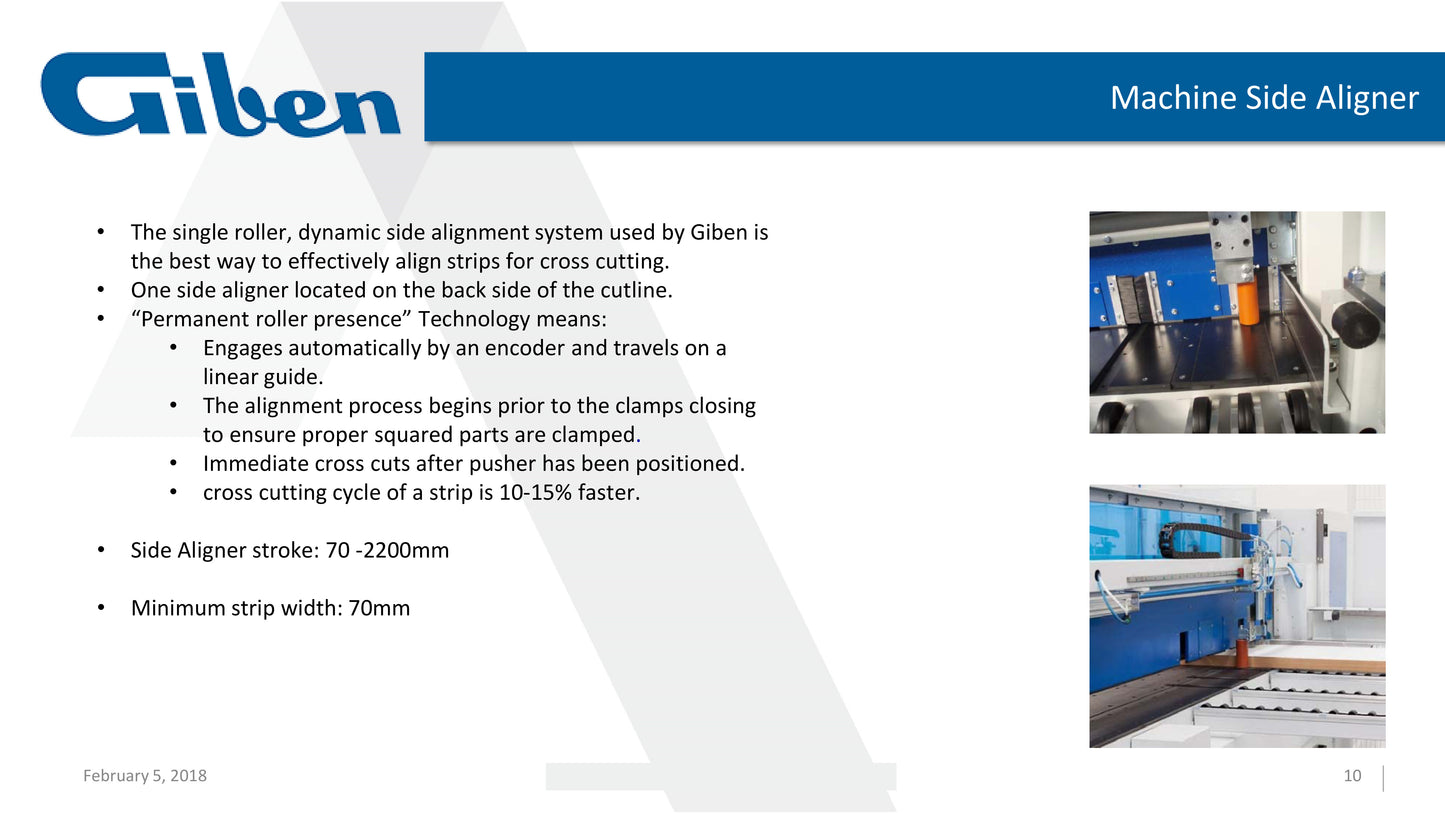 2017 Giben Matic 90 SP  Front Load Panel Beam Saw