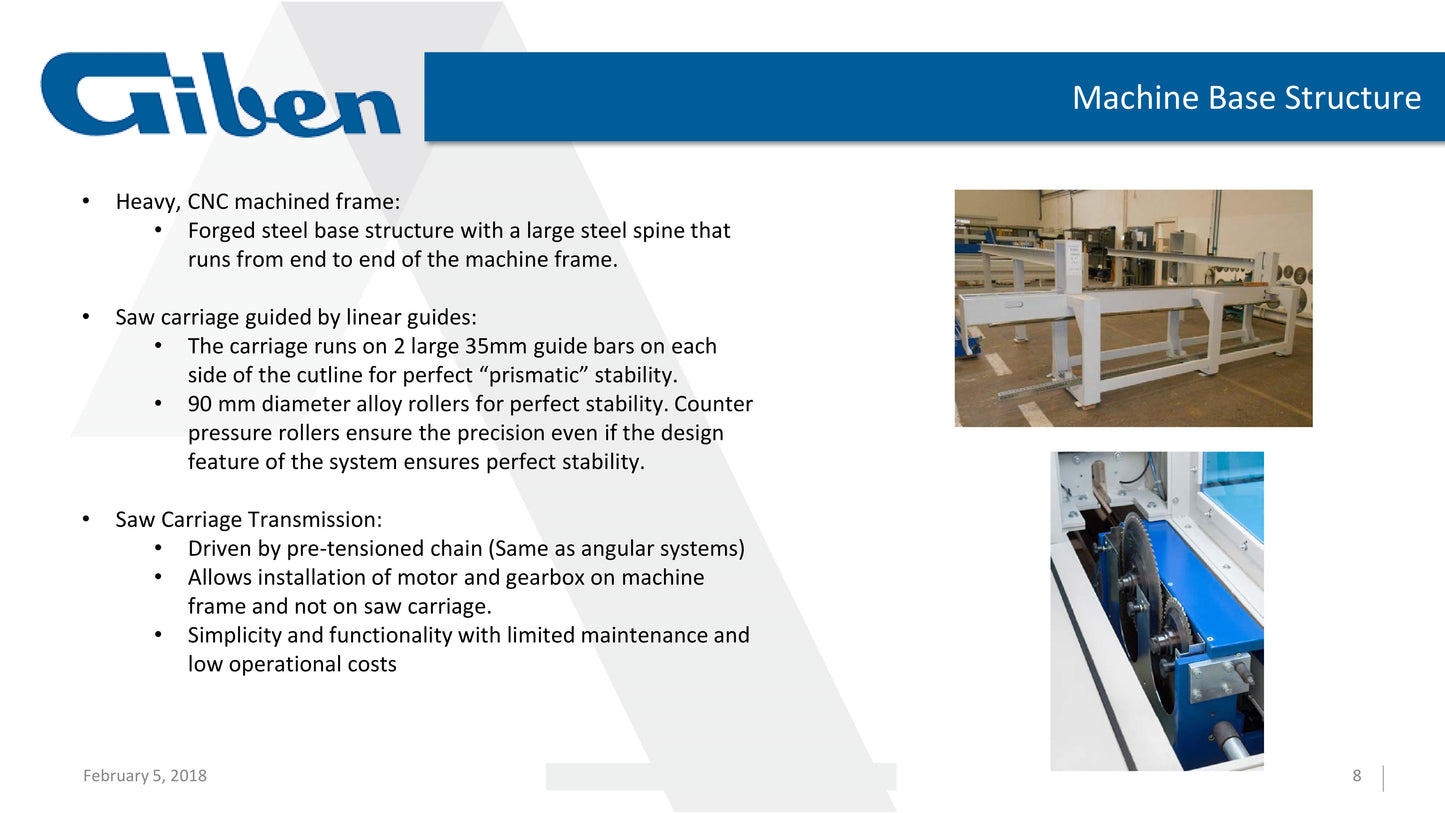 2017 Giben Matic 90 SP  Front Load Panel Beam Saw