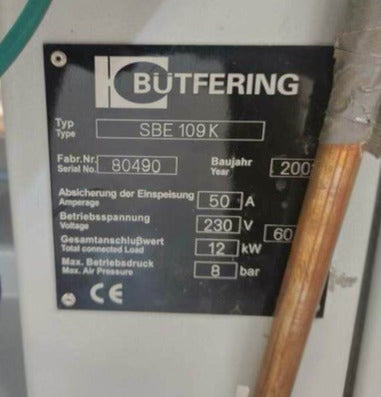 2003 Butfering Optimat SBE 109K Wide Belt Sander - Illinois
