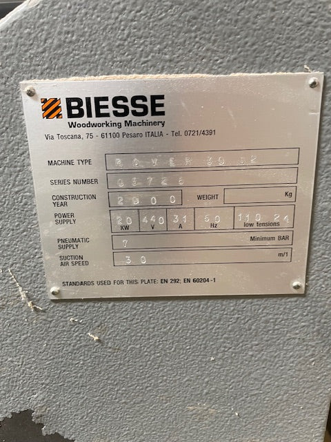 2000 Biesse Rover 30 S2 CNC Router - Ohio