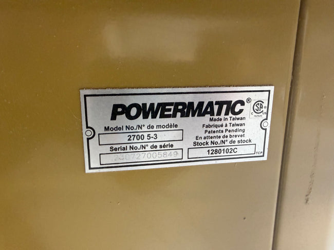 Powermatic Shaper 2700 5-3 (2025) - California