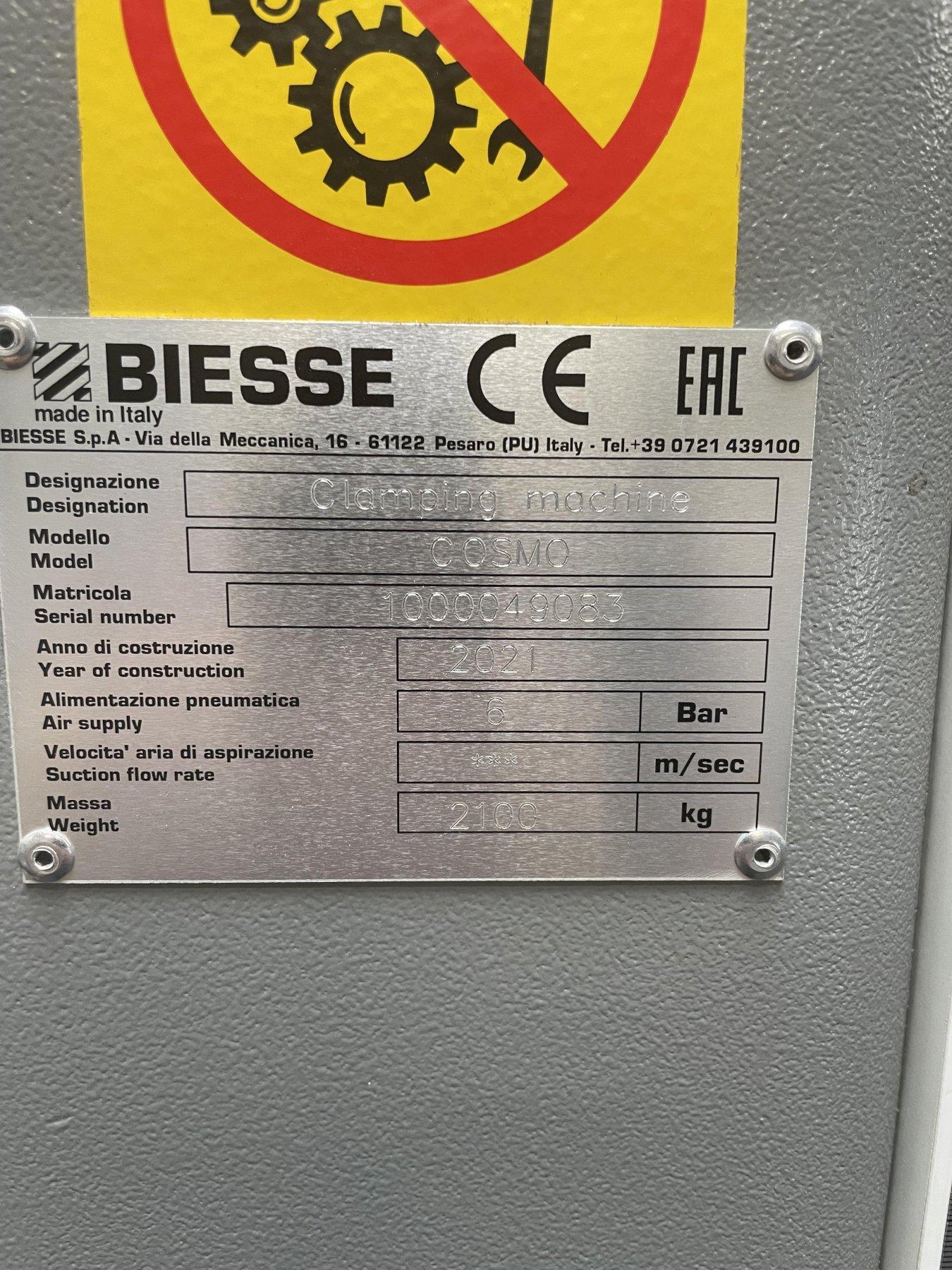 2021 Biesse Cosmo Vertical/Horizontal ElectroMechanical Clamp - California