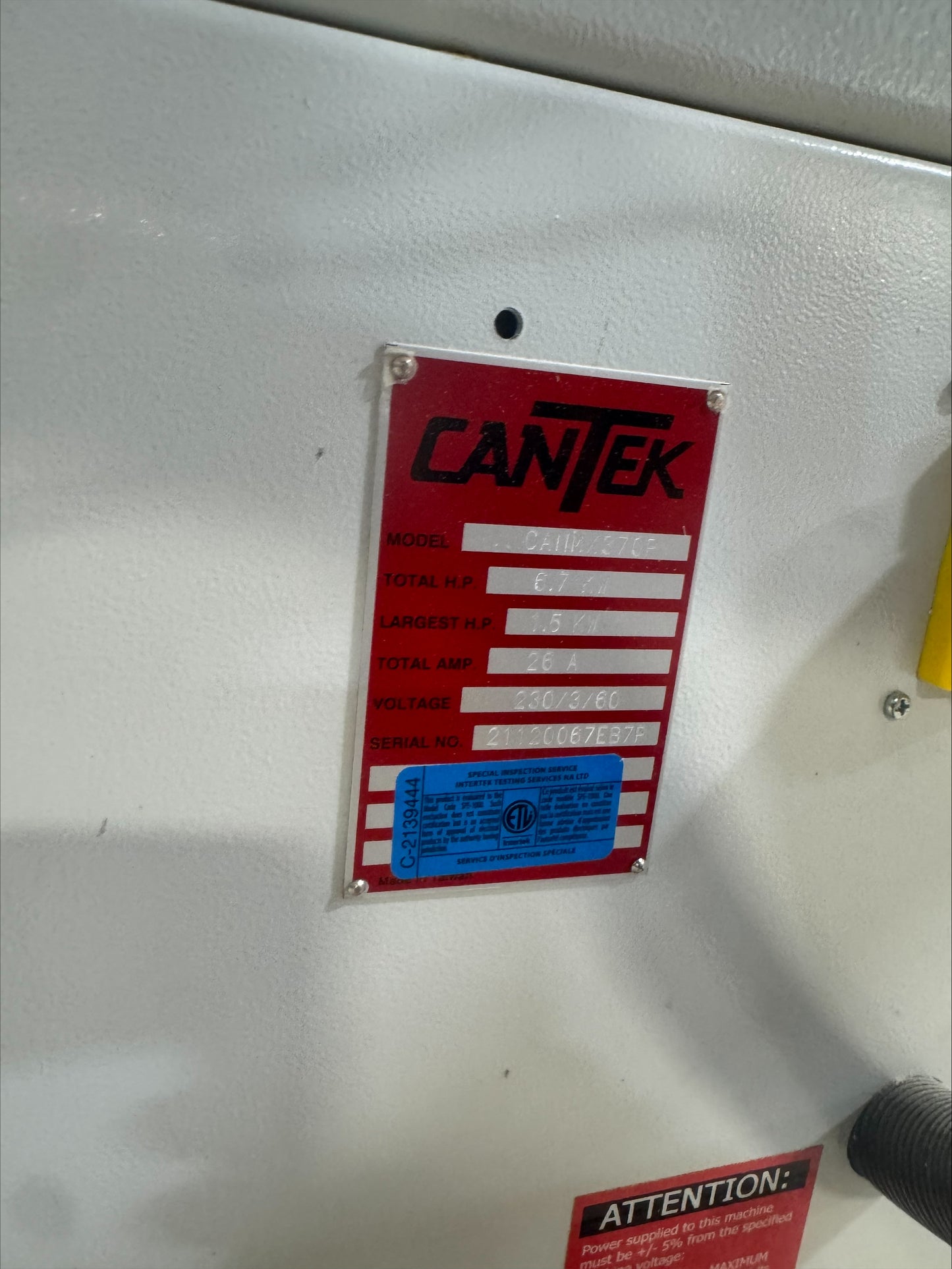 Cantek MX370 P Edgebander with Pre-Mill (2022) - Oregon