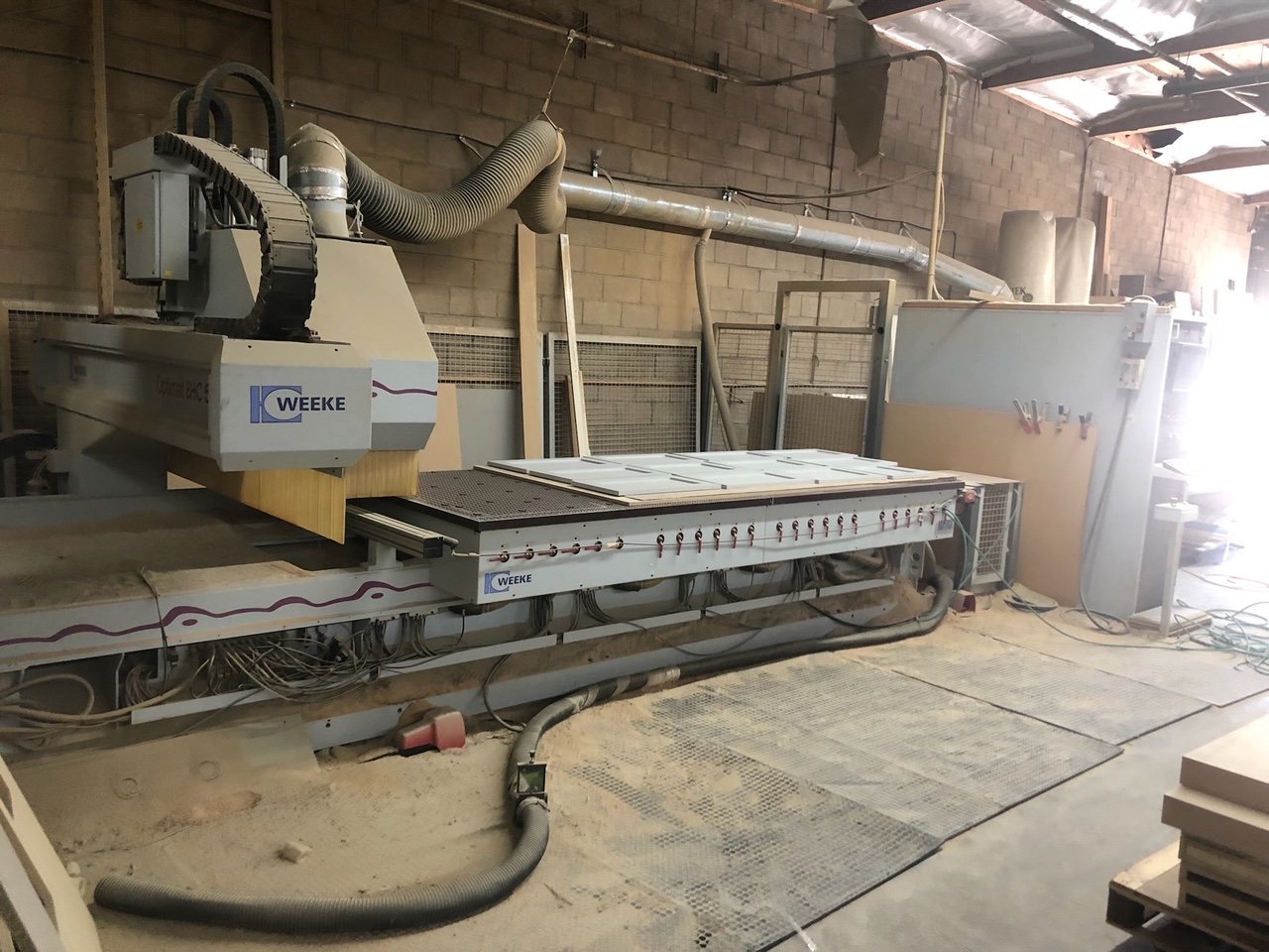 2002 Weeke OPTIMAT BHC 550 FLAT TABLE CNC ROUTER – New Listing More Details Coming!