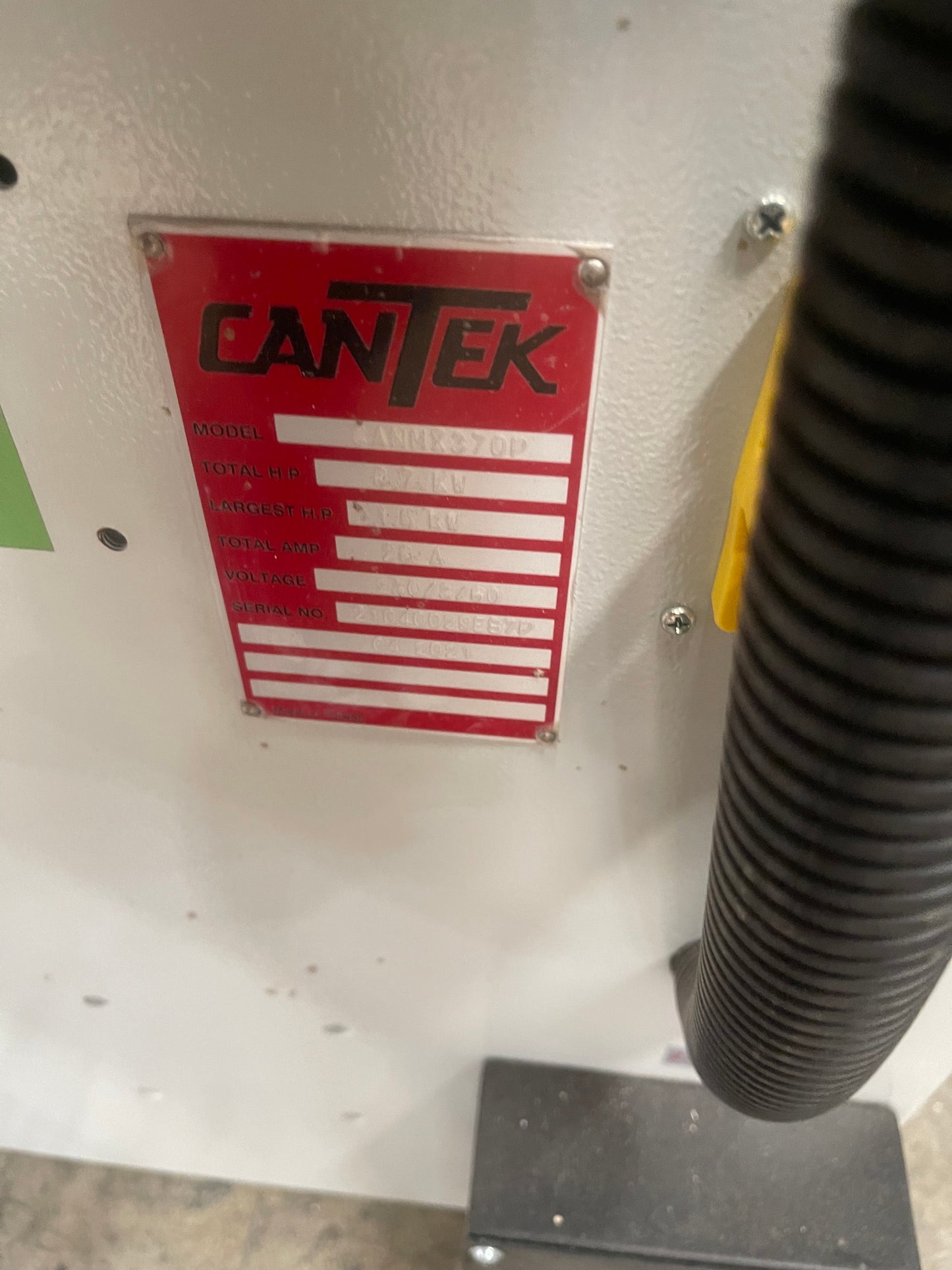 2021 Cantek MX370P Automatic Edgebander with Pre-Mill and Corner Rounding