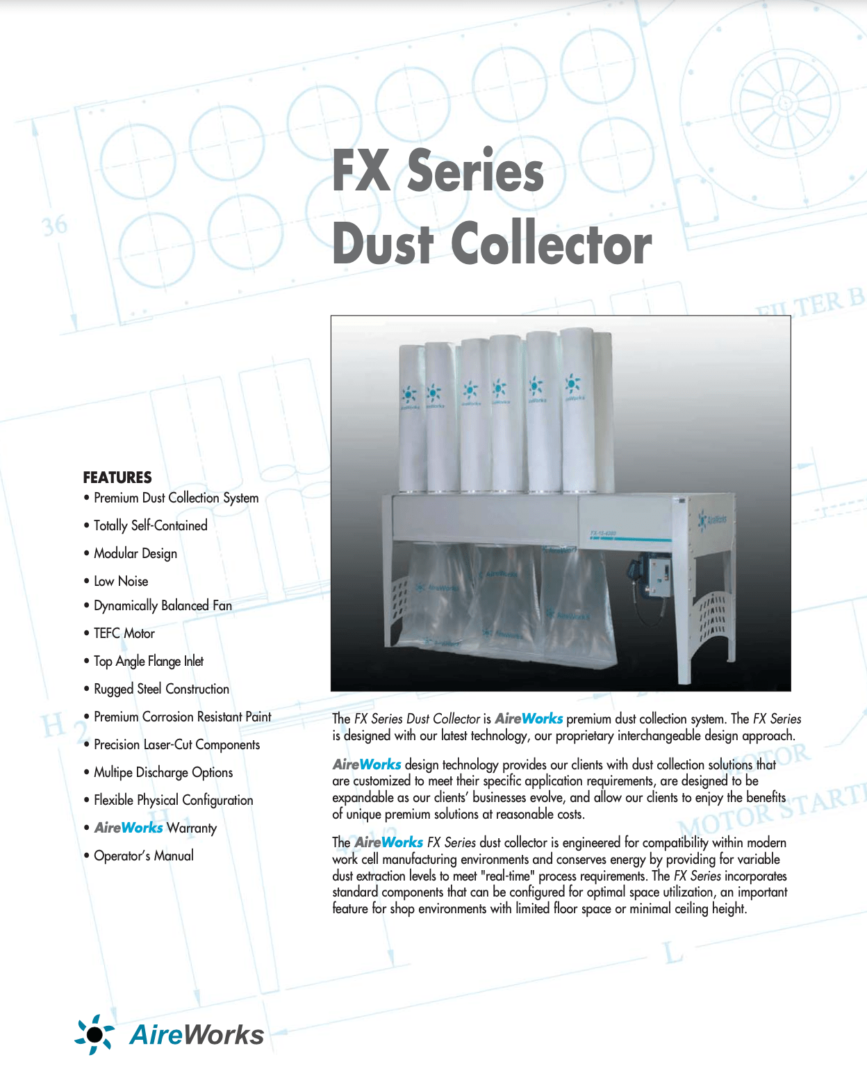 AIREWORKS CIRCA 2005 FX156000 DUST COLLECTOR