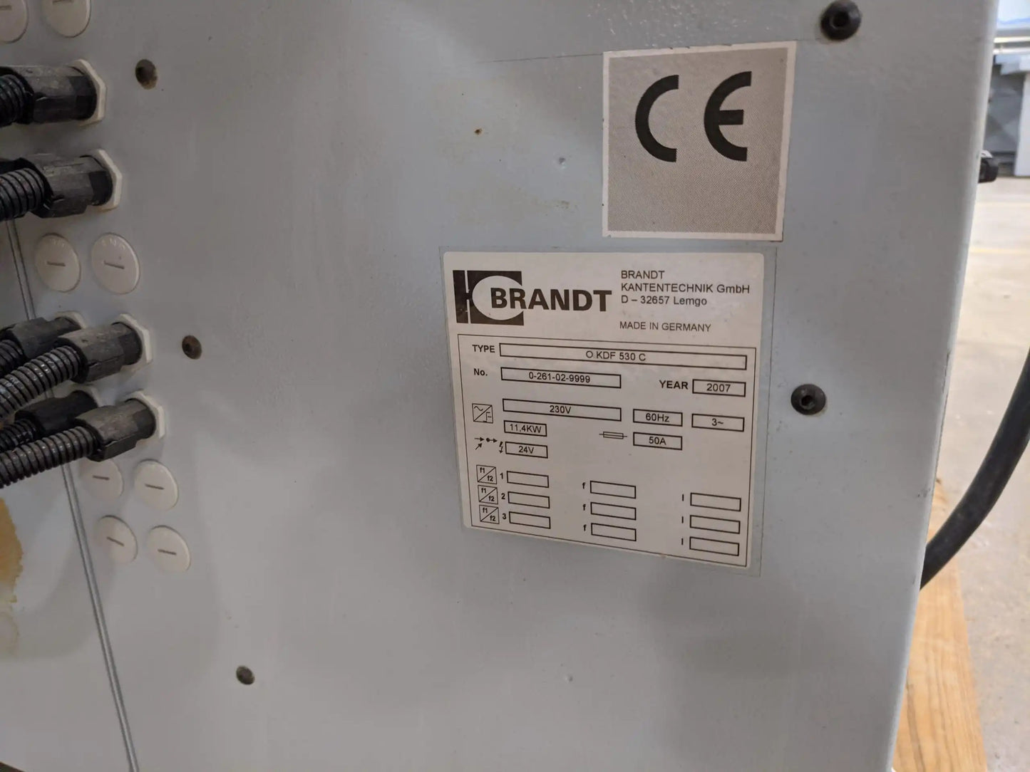 2007 Brandt Automatic Edgebander KDF 530 C Servo