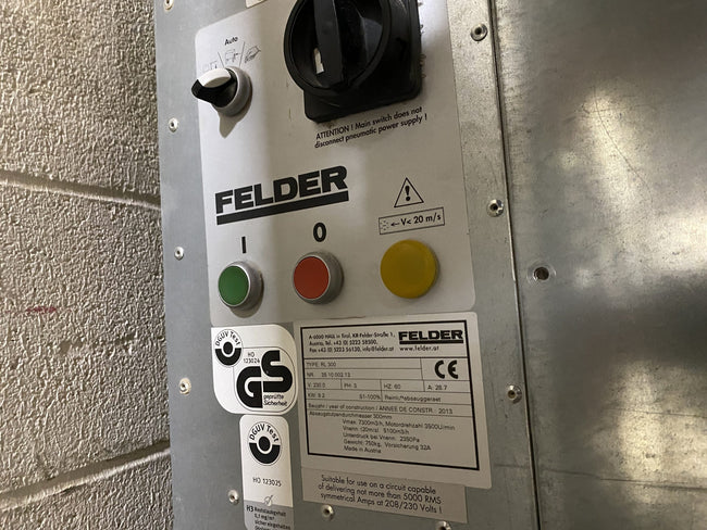 Felder Dust Collectors with Dump Bins and Fire Suppression – 2 AVAILABLE!