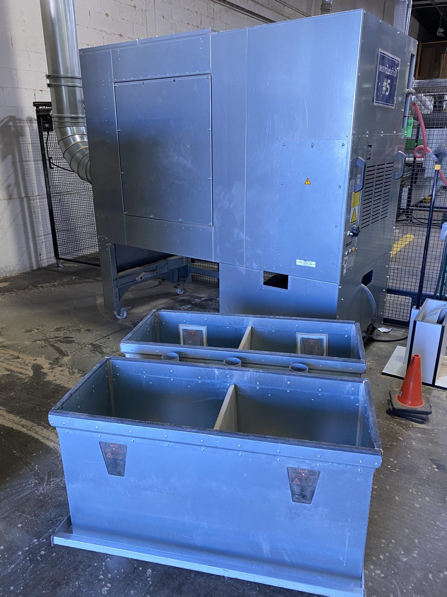 Felder Dust Collectors with Dump Bins and Fire Suppression – 2 AVAILABLE!
