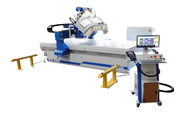 Giben Anderson G4 EVO CNC 5X12 Nesting Router with Powered Offload