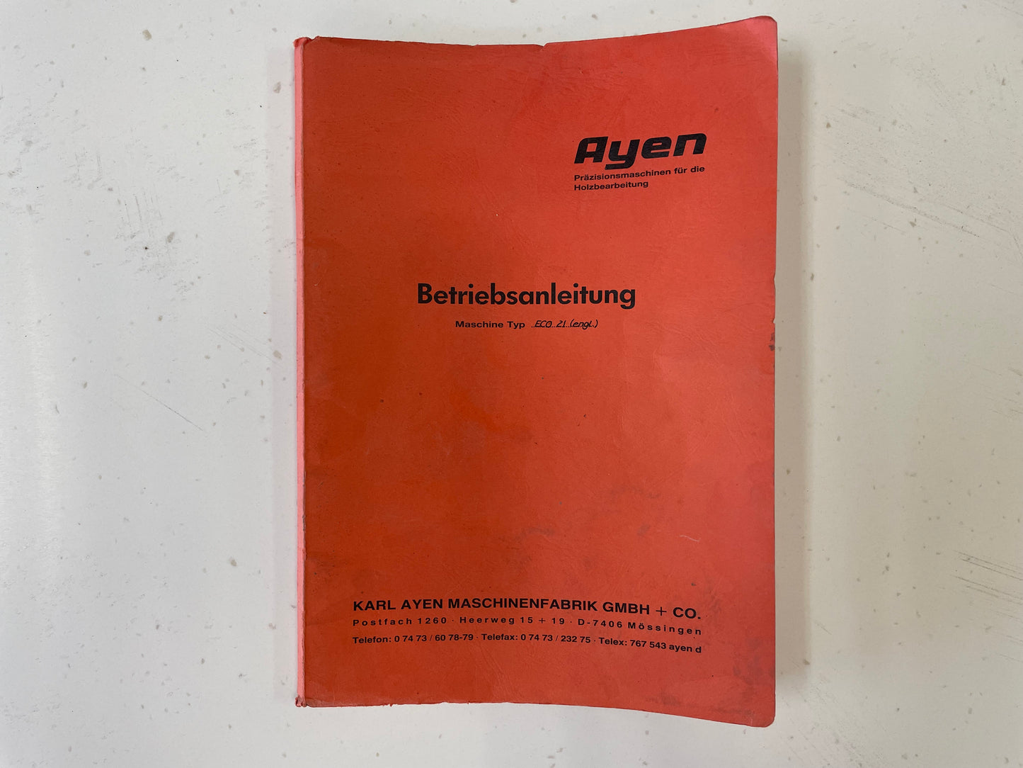 1989 Ayen Eco 21 Boring Machine - New York