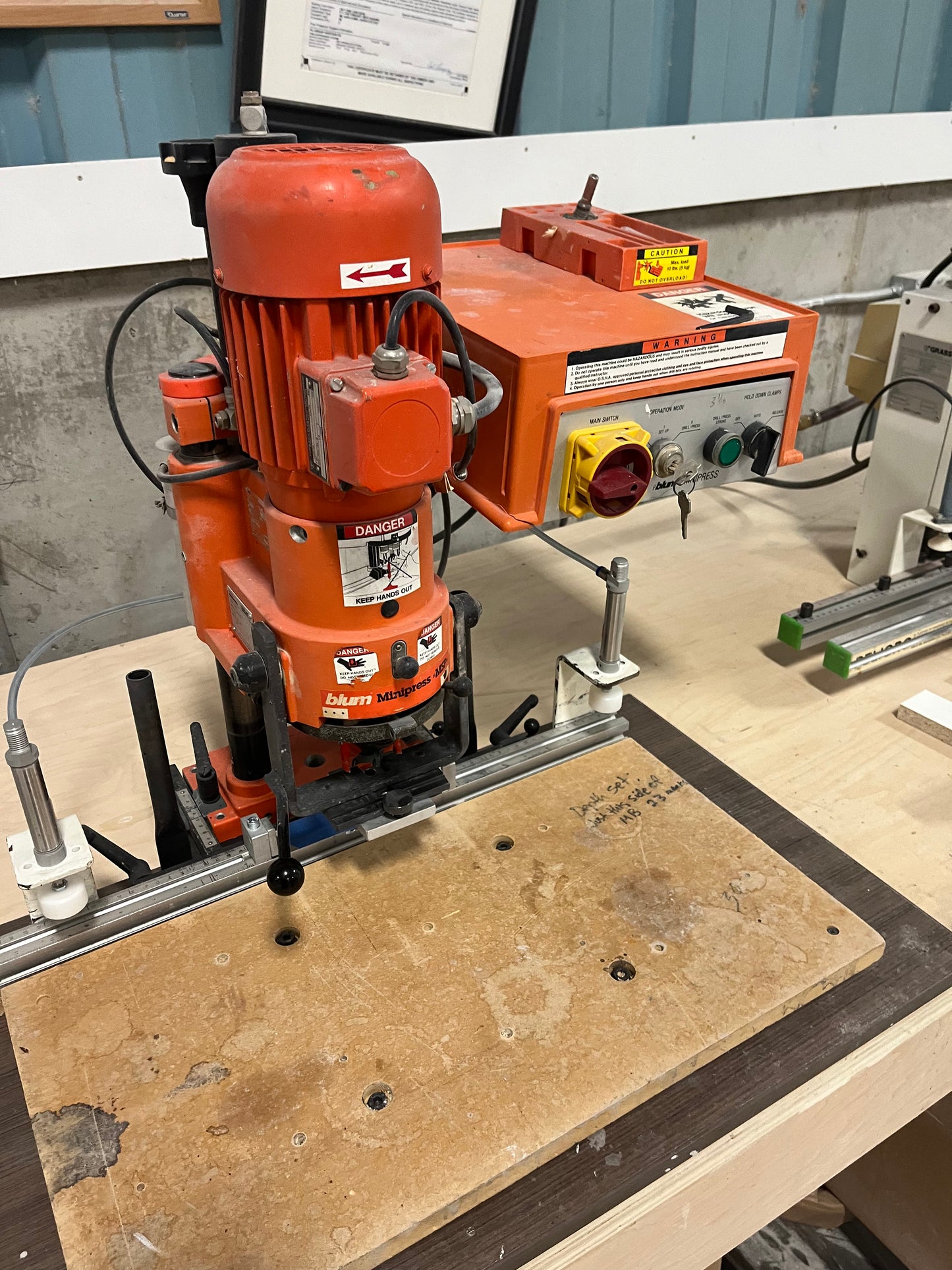 Blum Minipress Hinge Drilling Machine - Ohio
