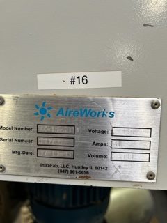 AIREWORKS CIRCA 2005 FX156000 DUST COLLECTOR