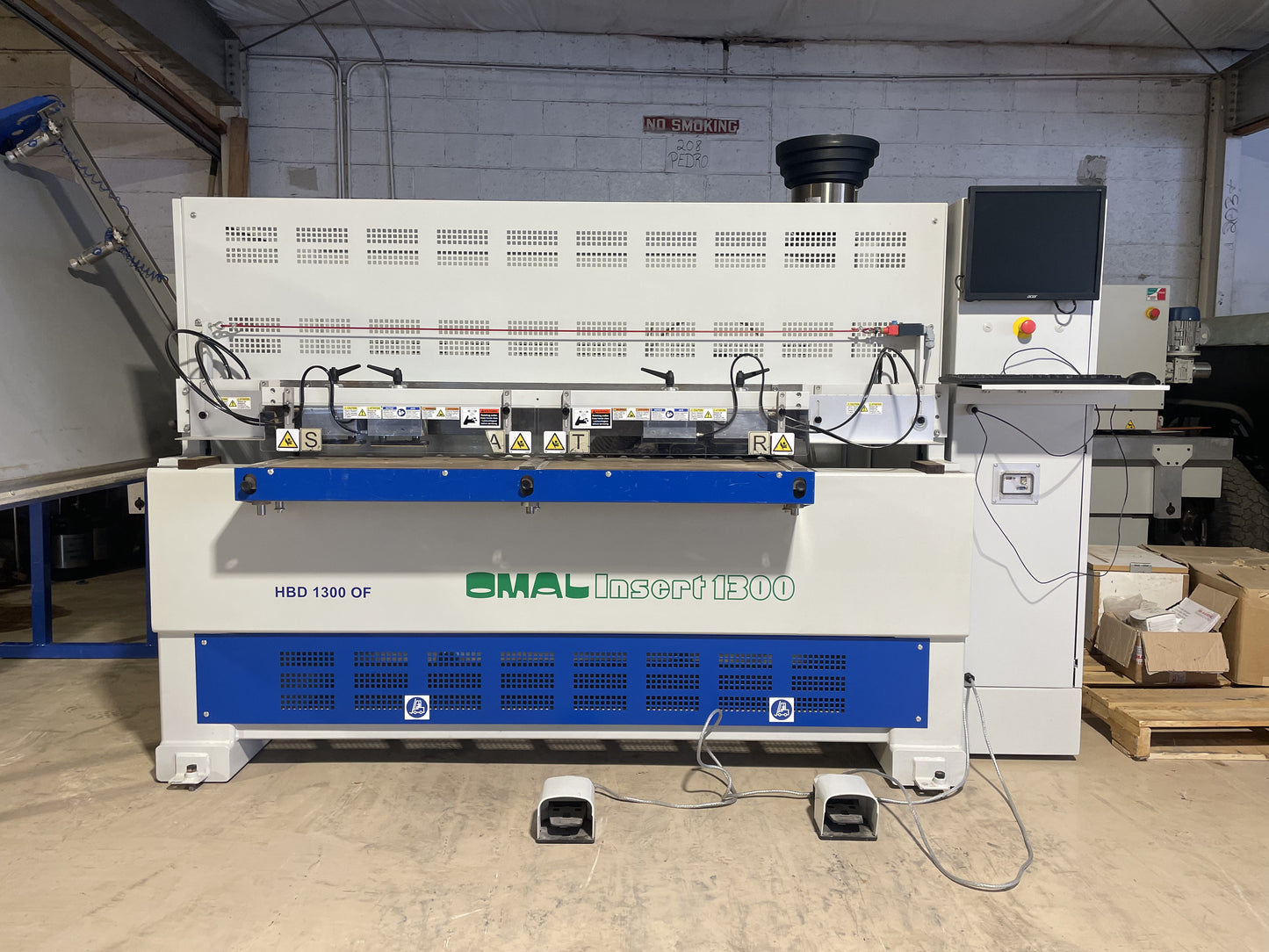 2018 Omal Insert 1300 Horizontal Bore, Glue, and Dowel Machine - El Paso, Texas