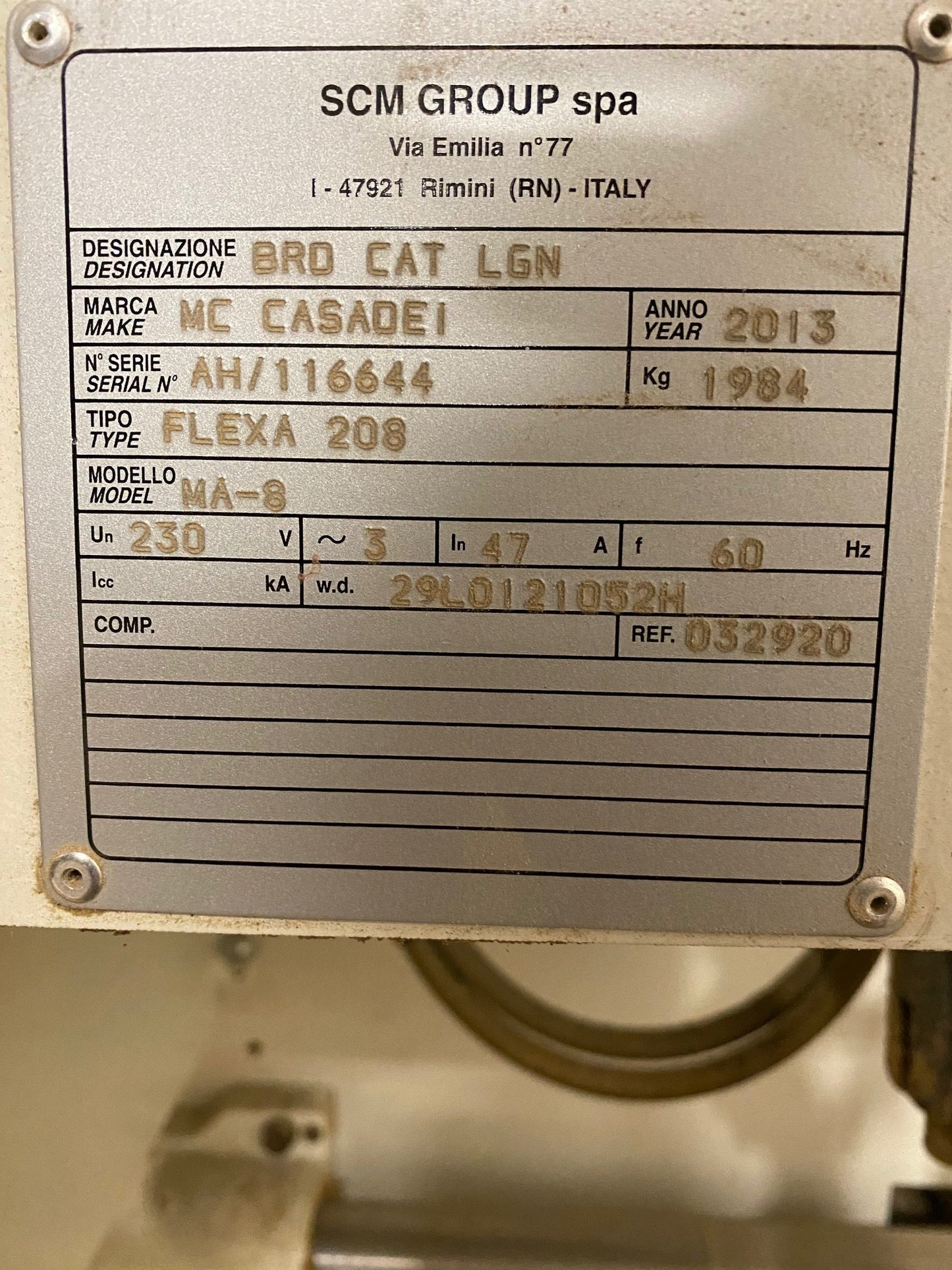 Pre-Owned SCM Edgebander