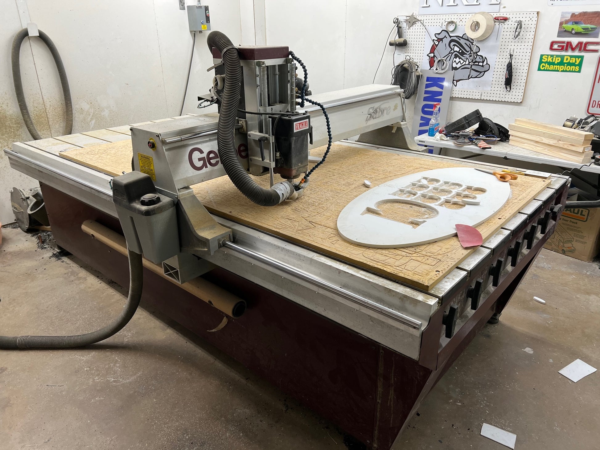 Used Gerber Sabre 408 CNC Router - ibid-machinery
