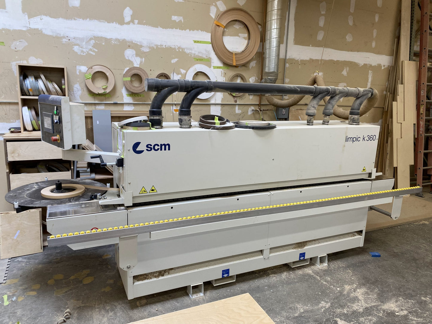2016 SCM OLIMPIC K 360 Single Sided Edgebander with Pre-Mill