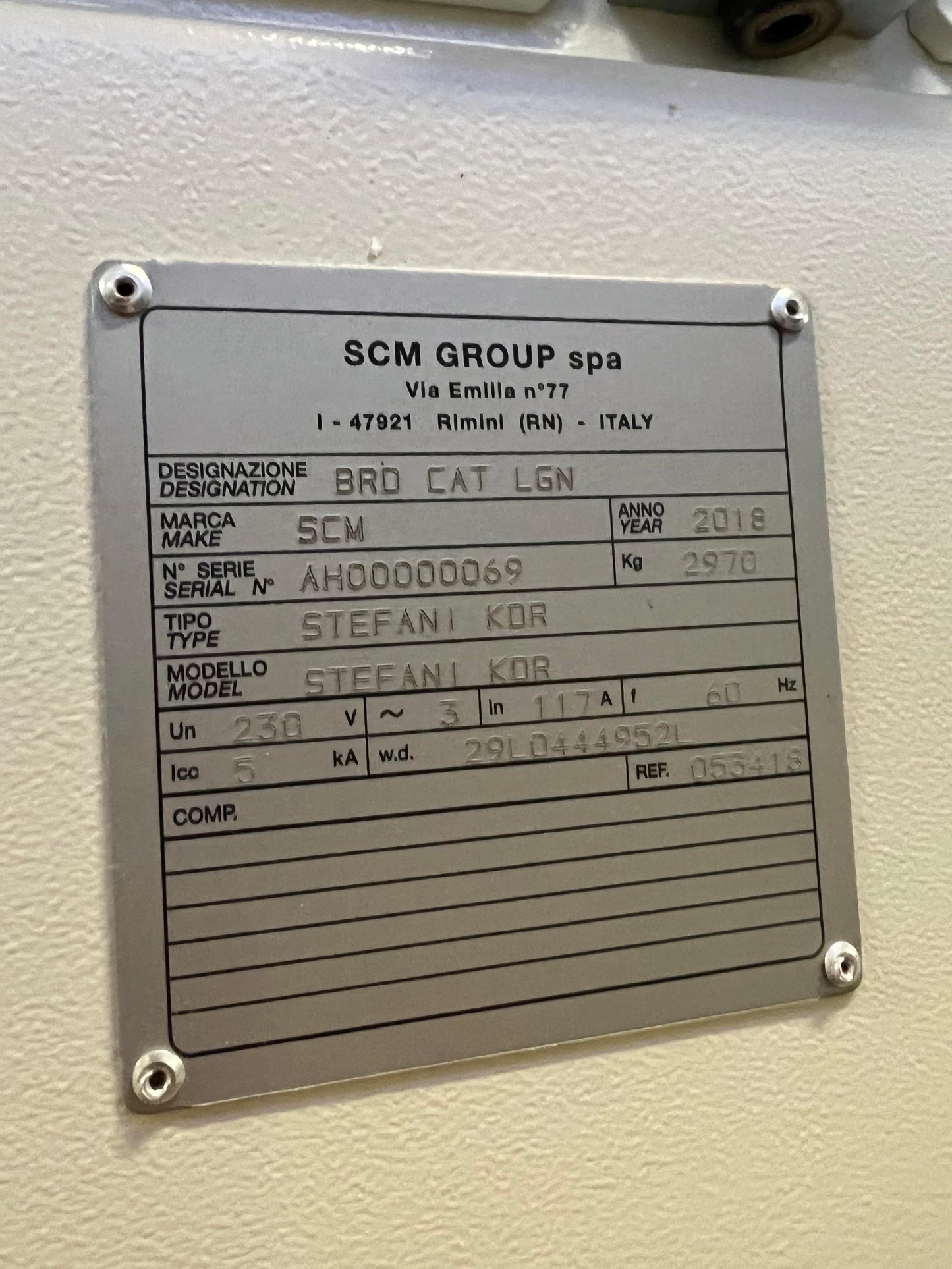 2018 SCM Stefani KDR Automatic Edgebander - Illinois