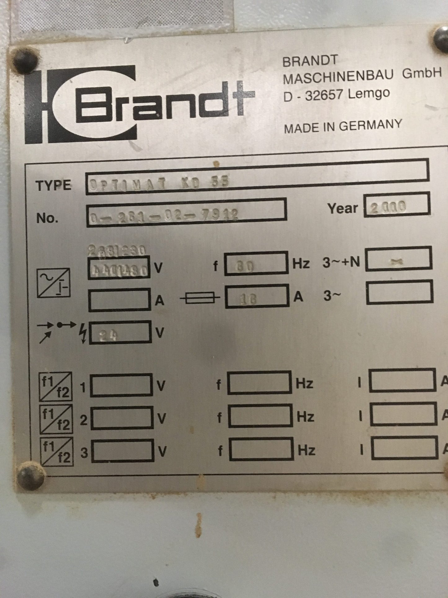 BRANDT OPTIMAT KD55 EDGEBANDER