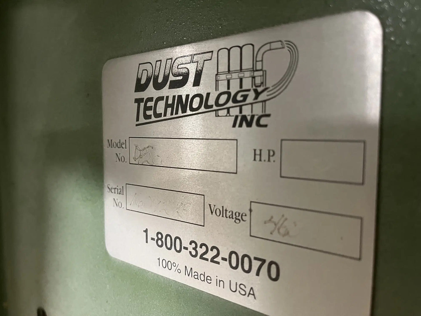 Dust Technology Inc DT-200 Dust Collection System