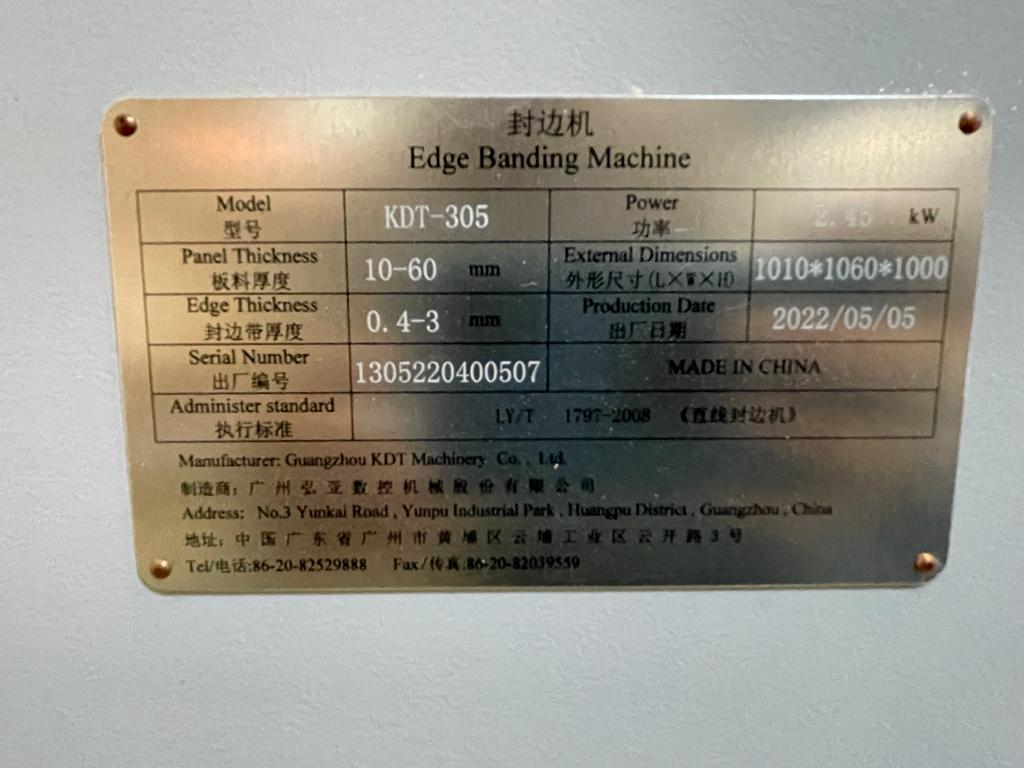 2022 Giben KDT 305 Contour Edgebander - Florida
